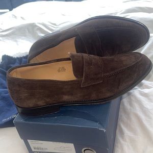 Suit supply brown penny loafer